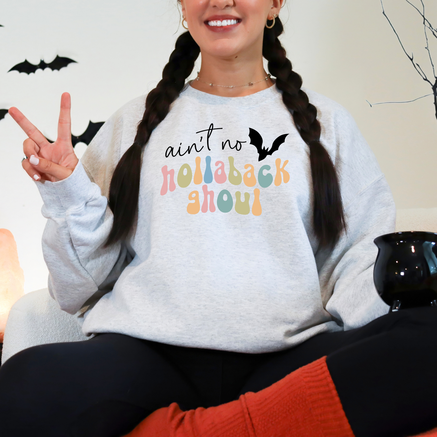 Wholesale Hollaback Ghoul - Ash Tee