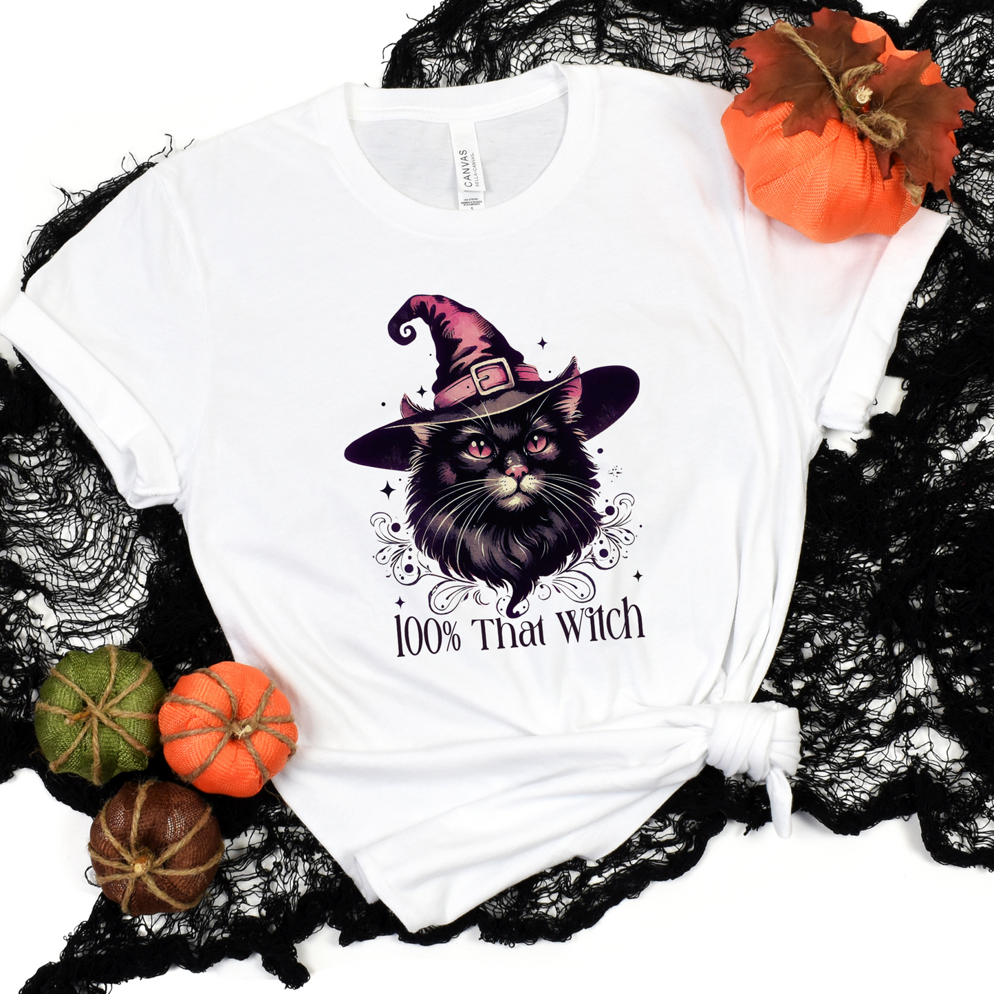 Wholesale That Witch Cat Graphic Tee - White Tee