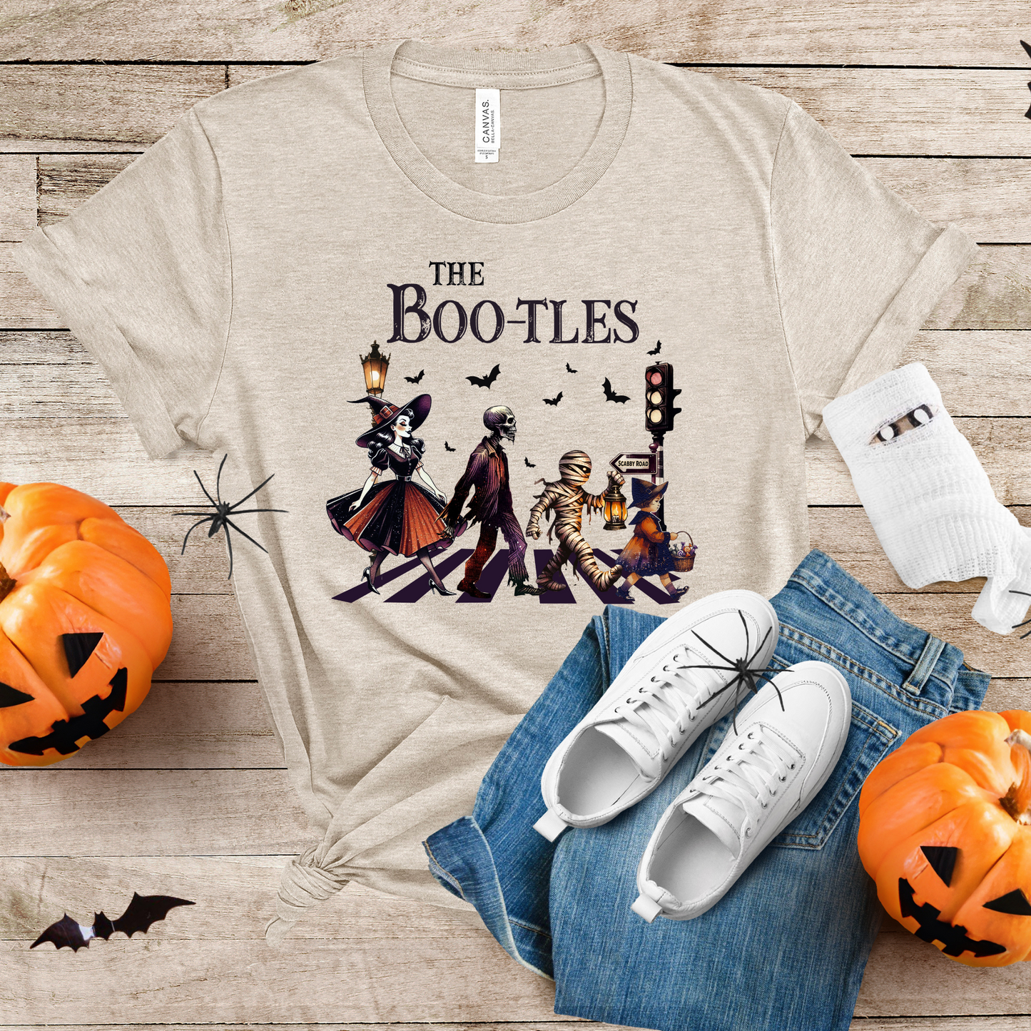 Wholesale The Bootles Graphic Tee - Heather Dust Tee