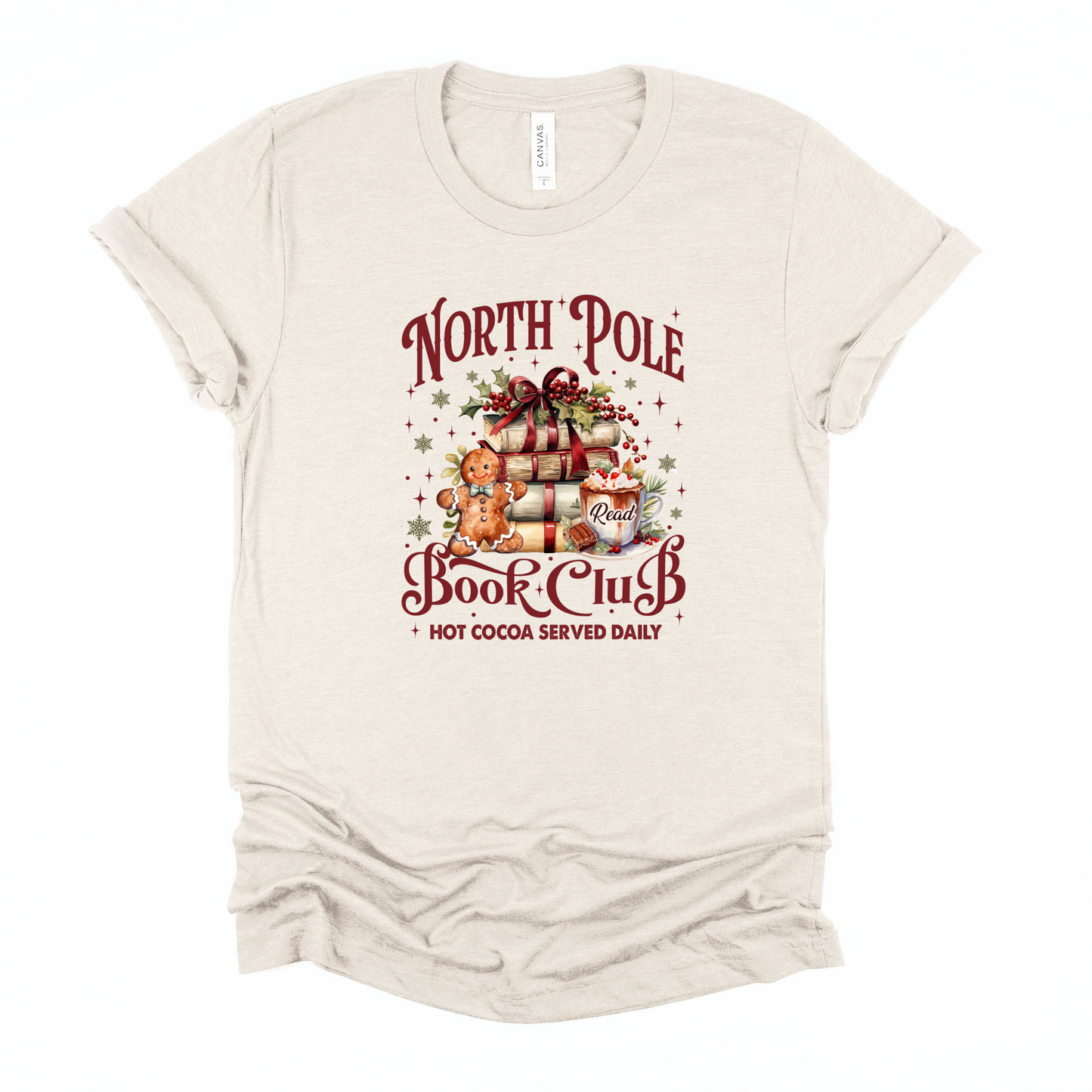 Wholesale North Pole Book Club - Heather Dust Tee