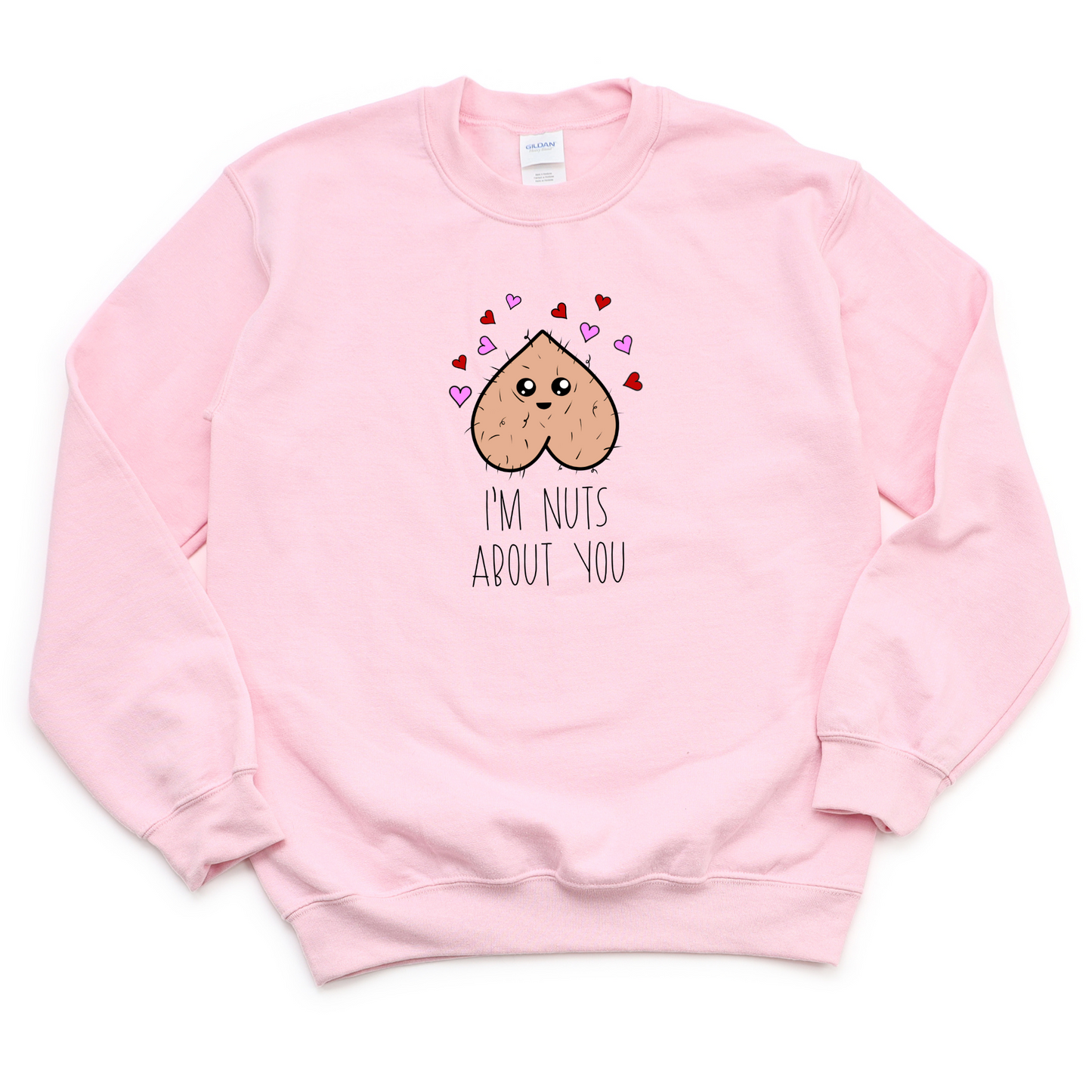 Wholesale Nuts about you Graphic Tee - Pink Sweatshirt