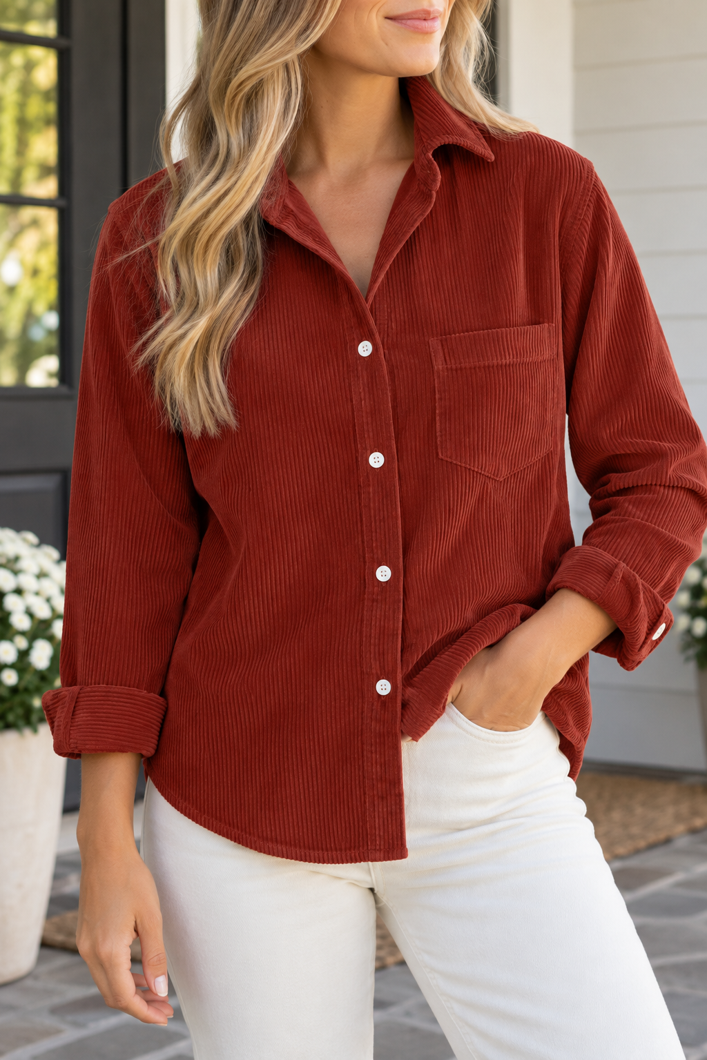 Autumn Stroll Corduroy Shirt