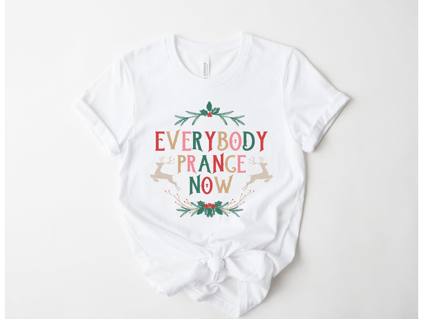 Wholesale Everybody Prance Now Graphic Tee - White Sweatshirt