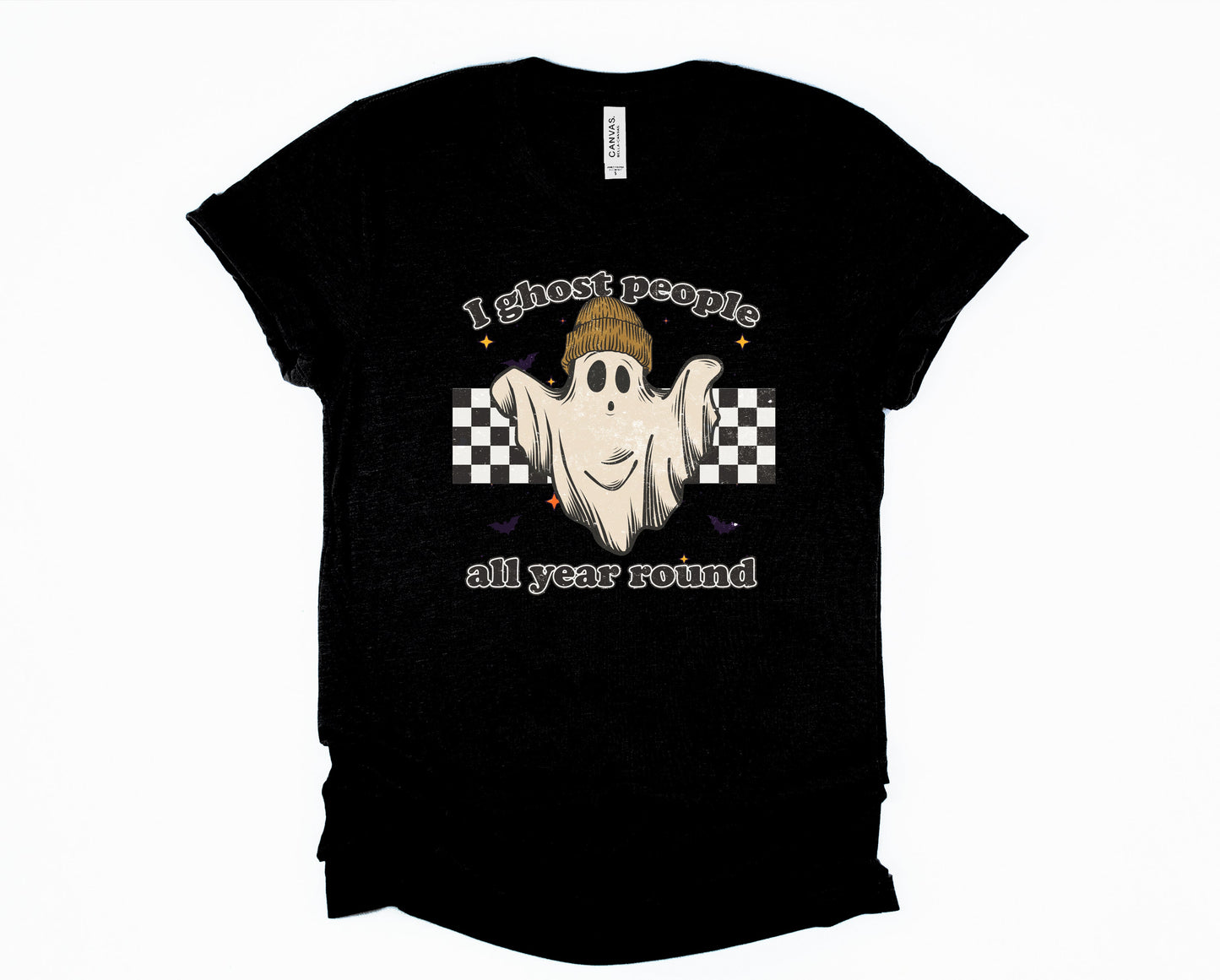 Wholesale I Ghost People All Year Round Graphic Tee - Grey Sweatshirt