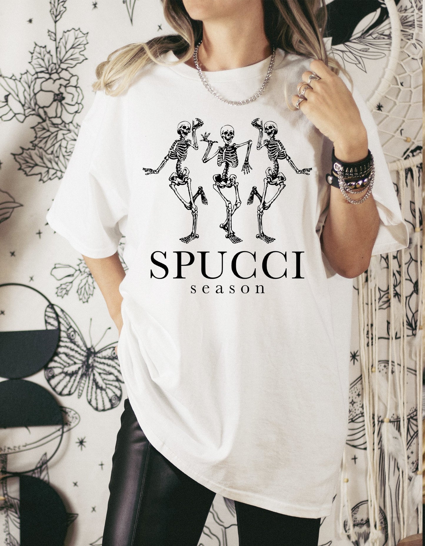 Wholesale Spucci Season Graphic Tee - Tan Tee