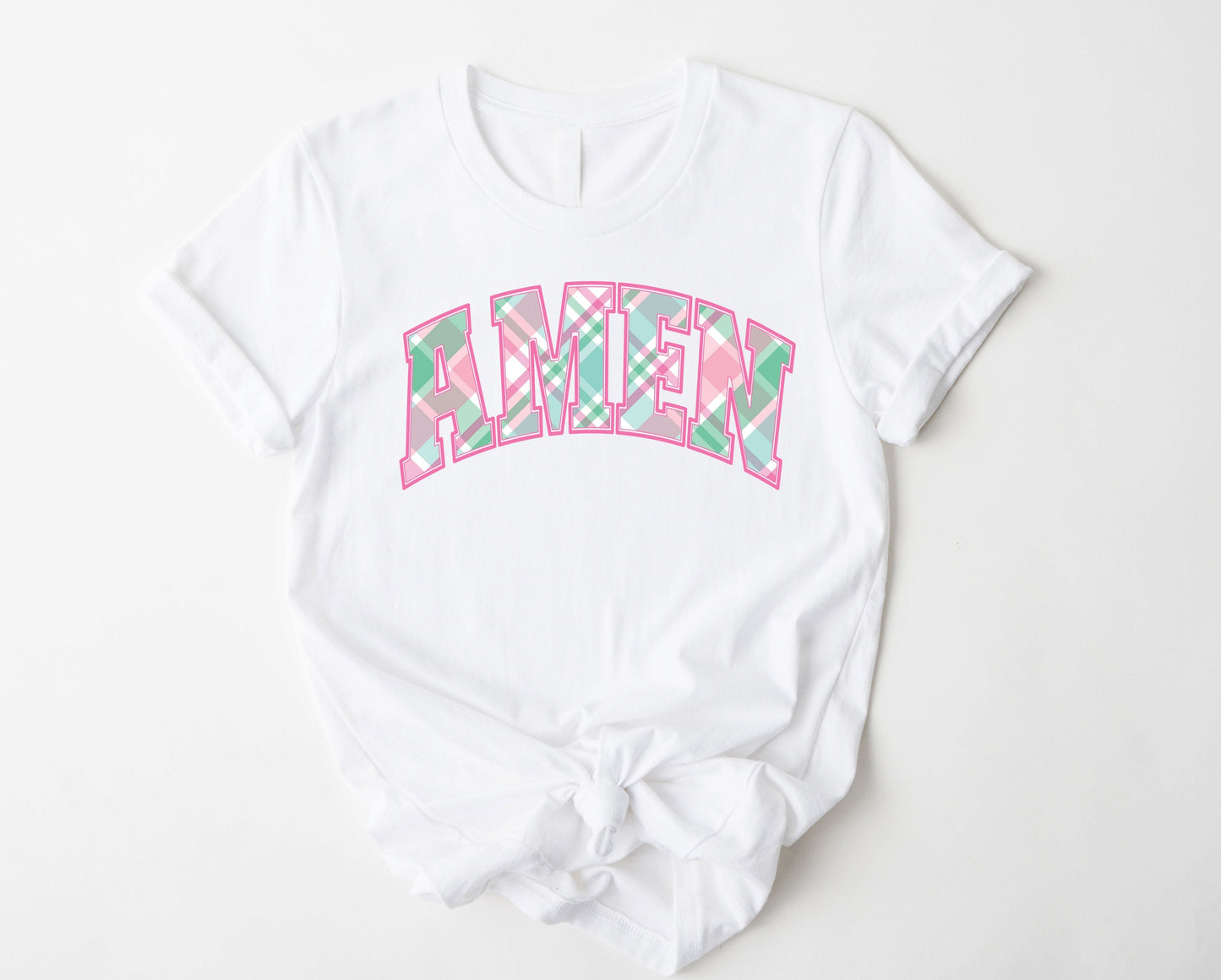 Wholesale Amen Graphic Tee - Pink