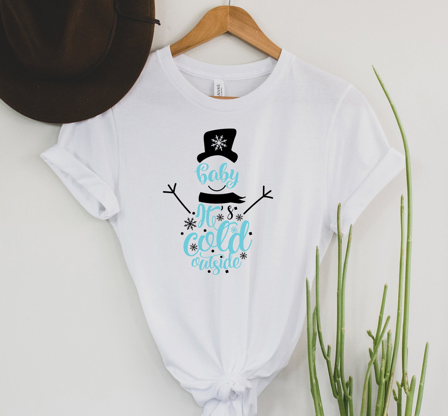 Wholesale Baby it's Cold Outside Graphic Tee - White