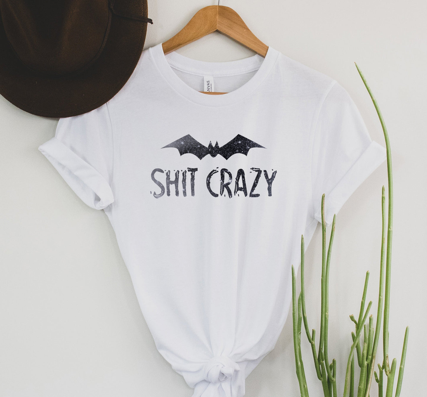 Wholesale Batshit Crazy Graphic Tee - Black