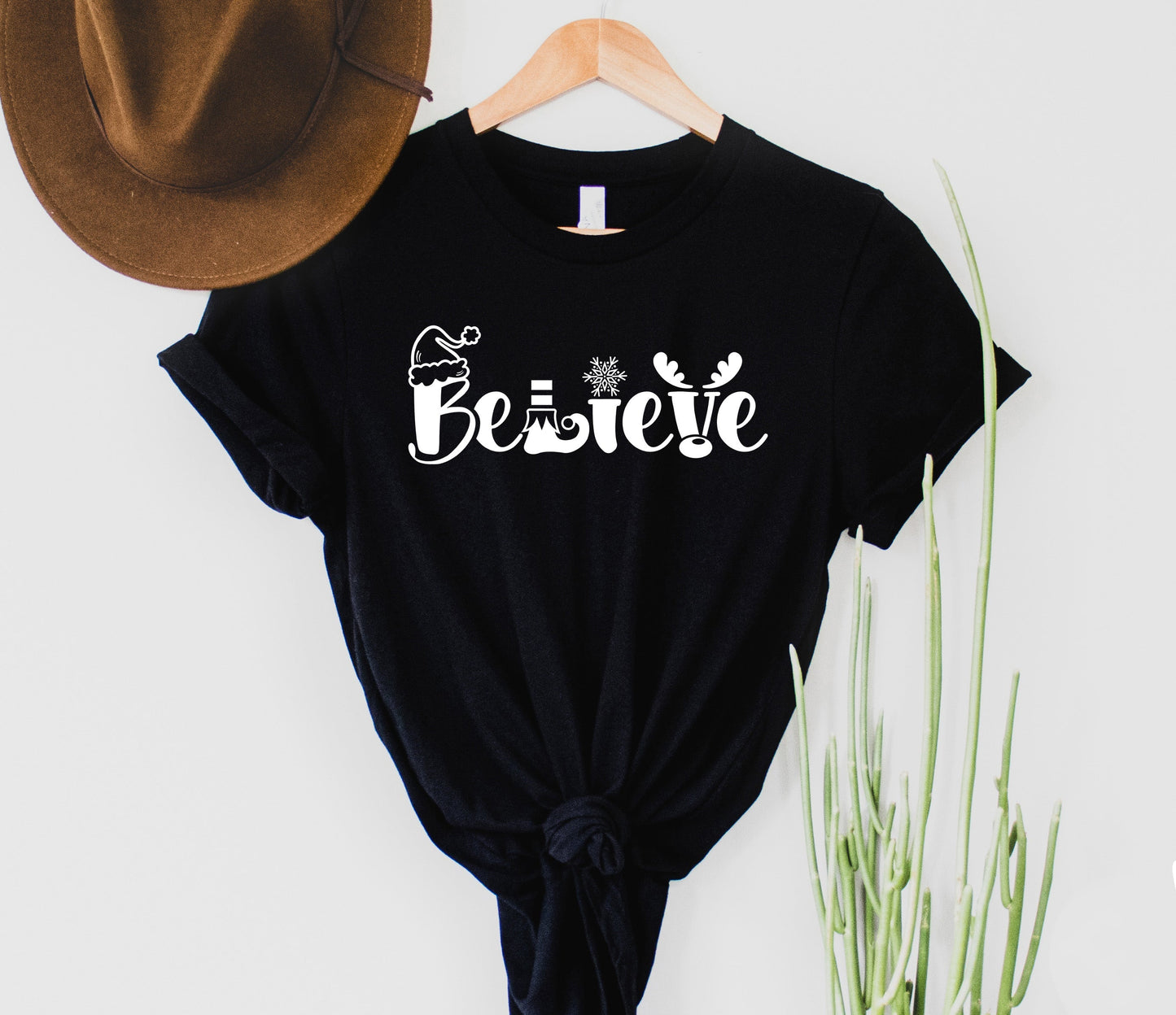 Wholesale Believe Graphic Tee - Black