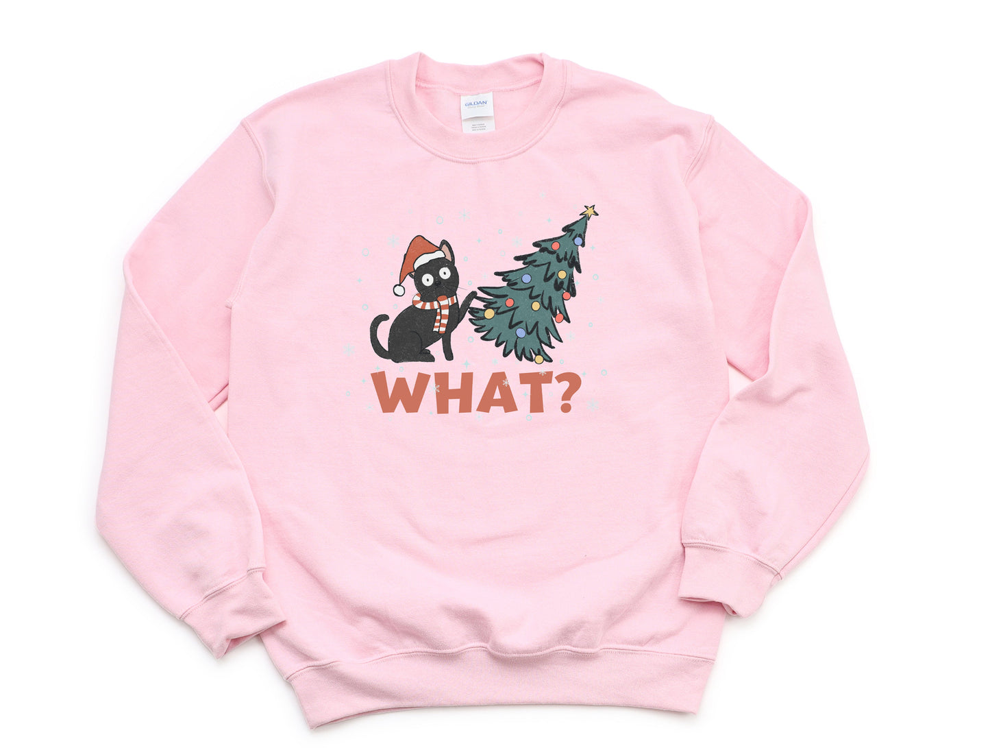 Wholesale Christmas What Graphic Tee - White Sweatshirt