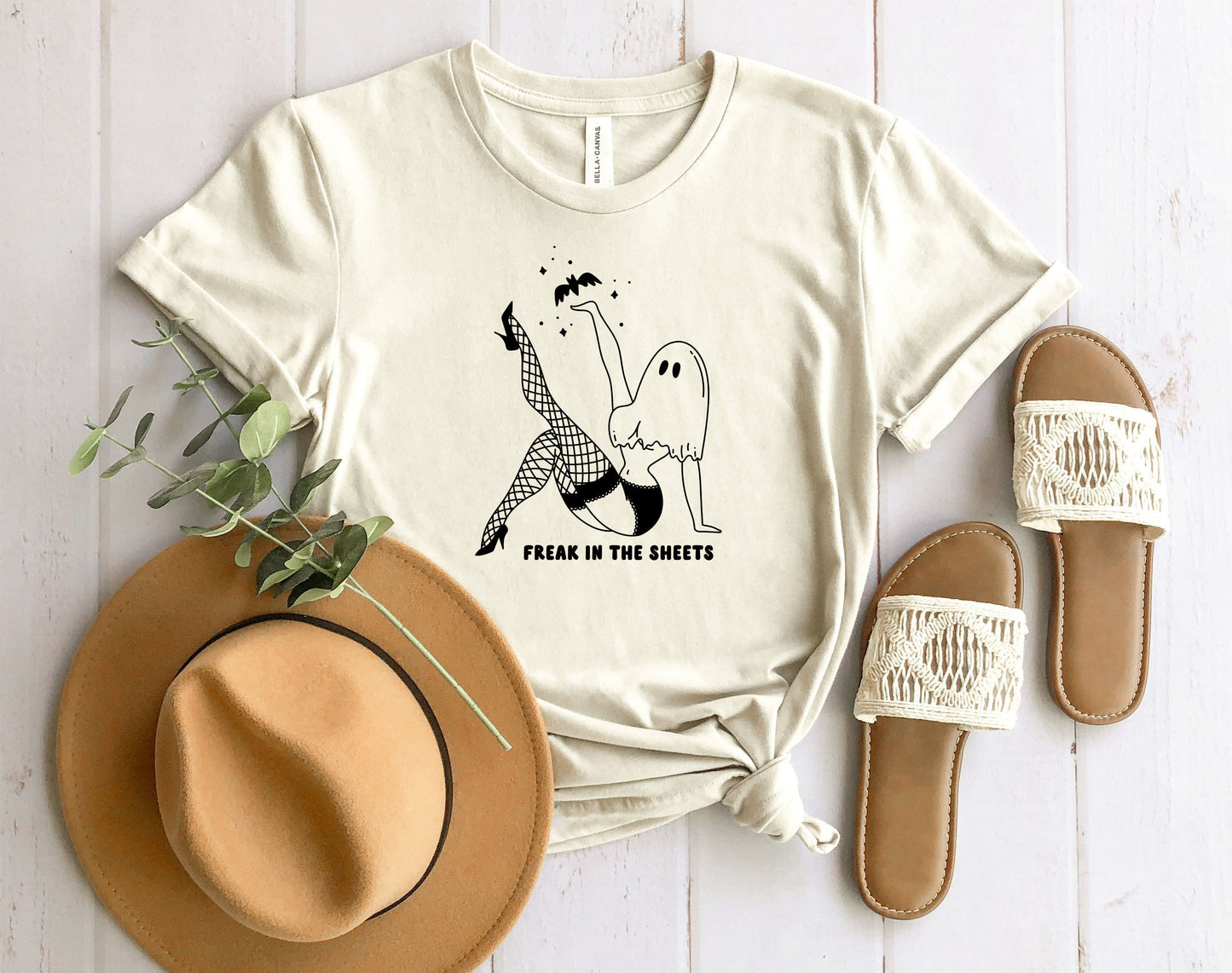 Wholesale Freak in the Sheets Graphic Tee - Orange/Autumn