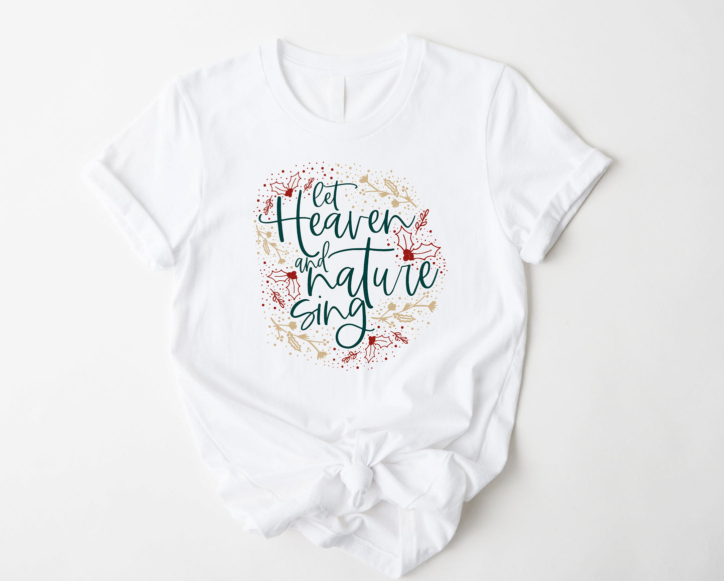 Wholesale Let Heaven and Nature Sing Graphic Tee - White