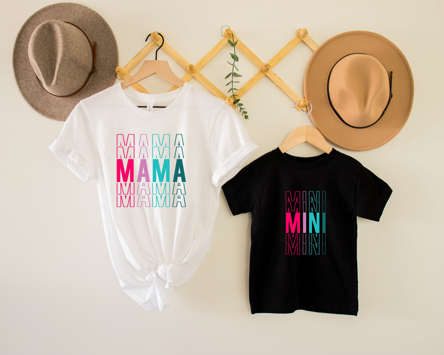 Wholesale Mama & Mini Graphic Tee - Black