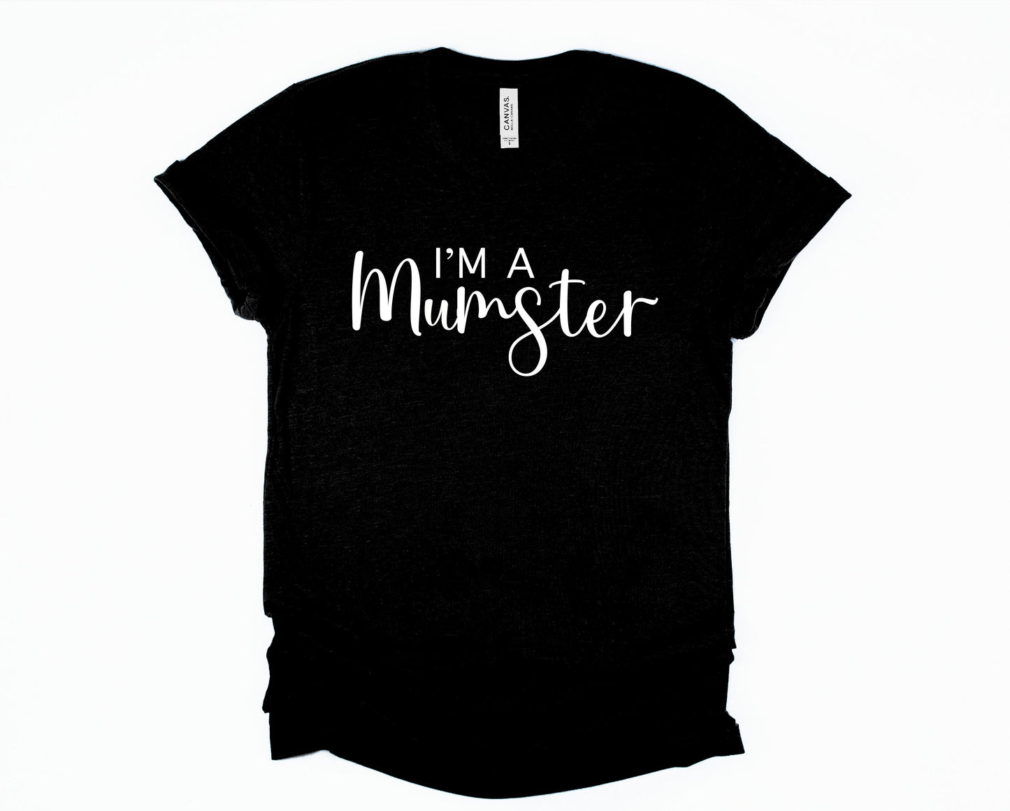 Wholesale I'm a Mumster Graphic Tee - Black