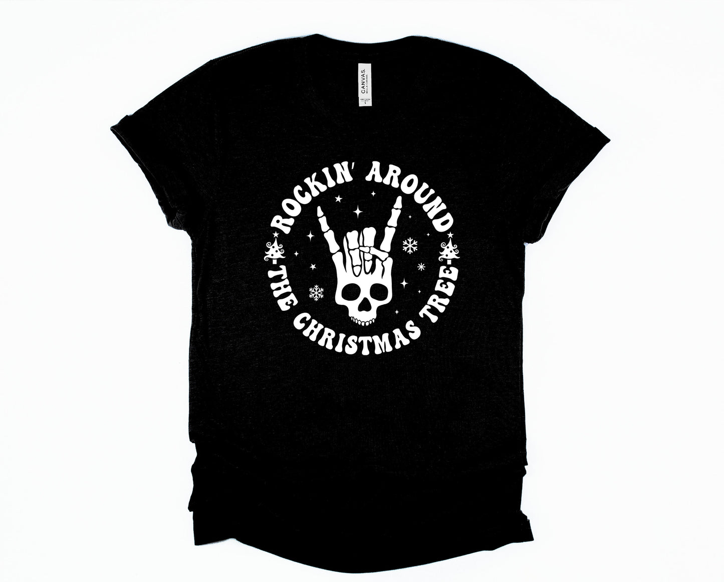 Wholesale Rockin Around the Christmas Tree Graphic Tee - Red