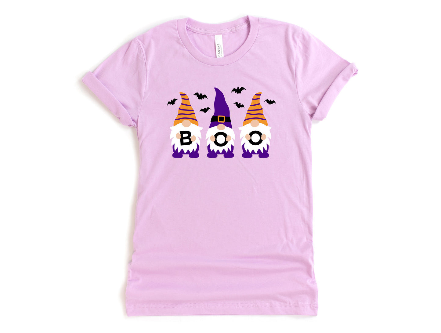 Wholesale Spooky Gnomes Graphic Tee - Lilac