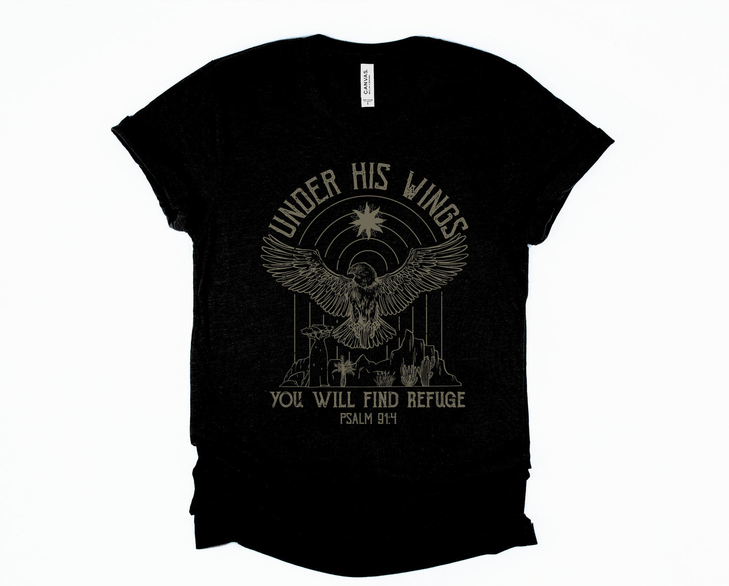 Wholesale Under His Wings Graphic Tee - Sand