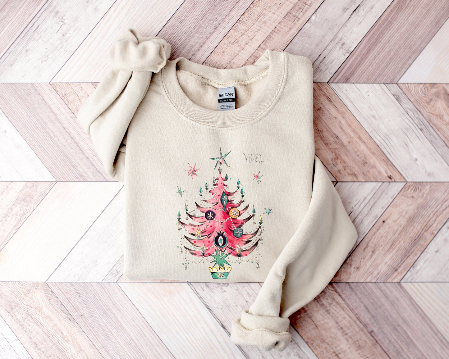 Wholesale Vintage Noel Graphic Tee - Sand Sweatshirt