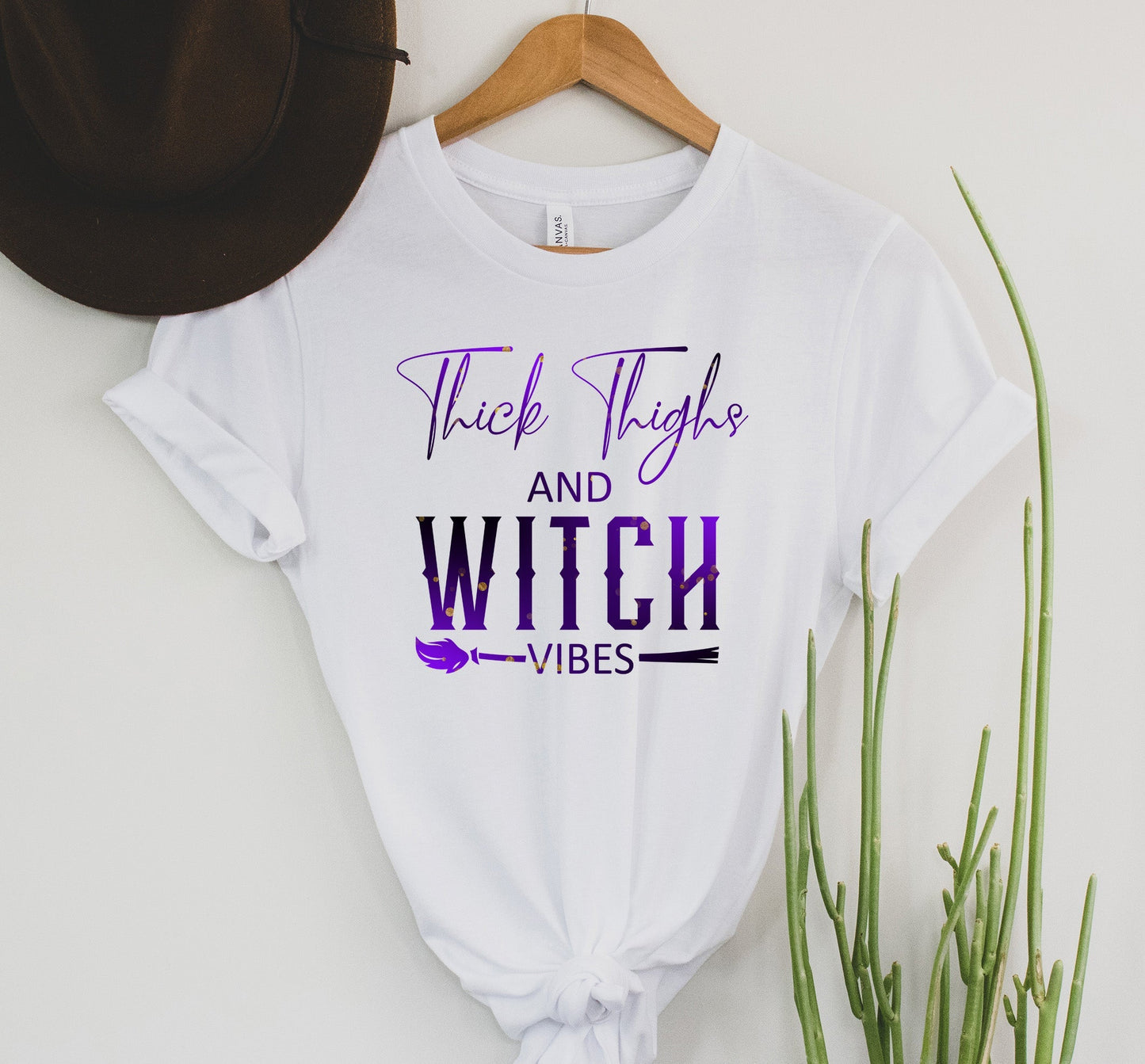 Wholesale Witch Vibes Graphic Tee - White