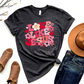 Wholesale Retro Love Like Jesus Graphic Tee - Heather Charcoal Tee