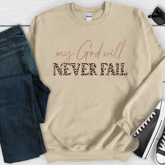 Wholesale My God will never fail - Sand Sweatshirt