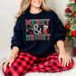 Wholesale Merry Bling Graphic Tee - Ash Grey Tee
