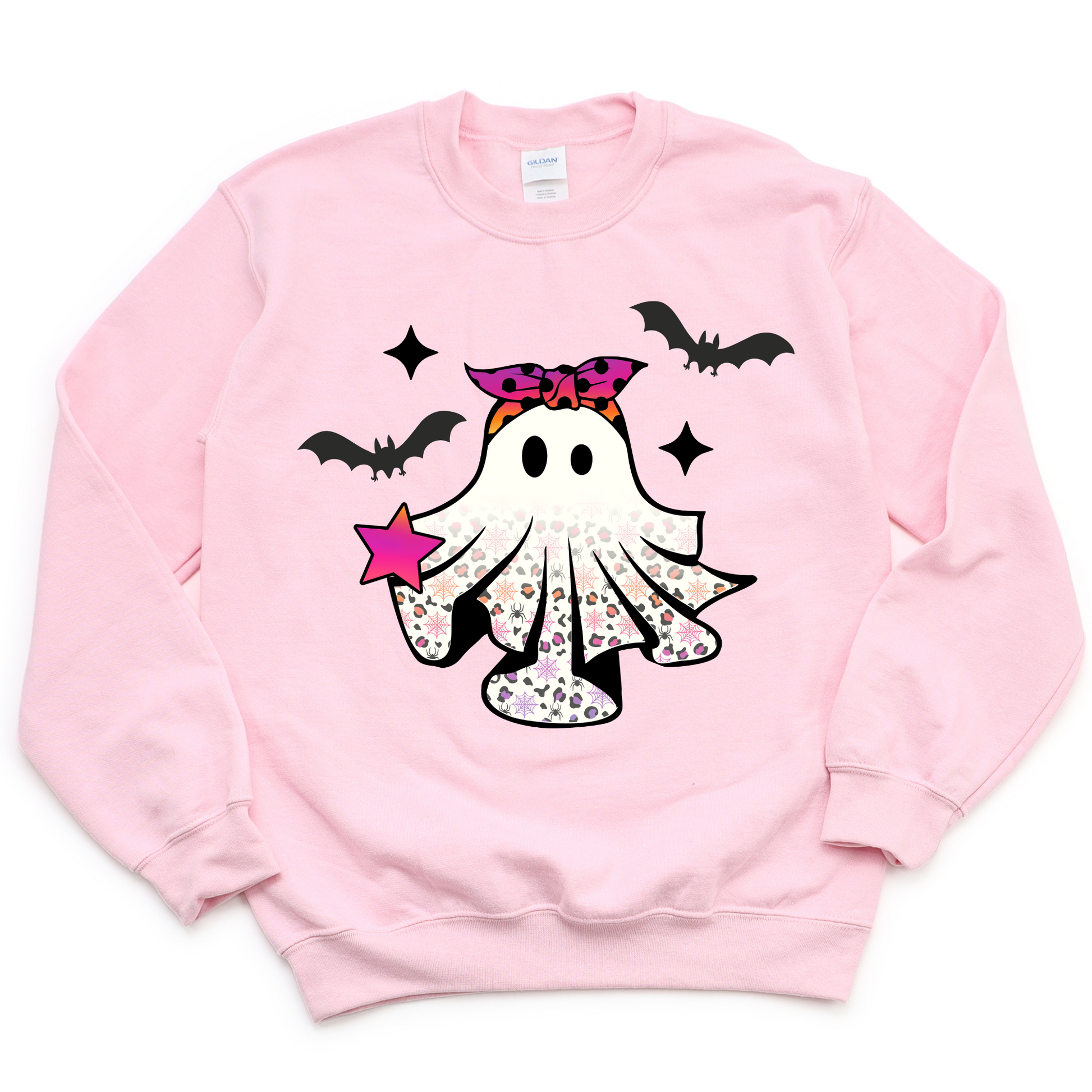 Wholesale Girly Ghost Graphic Tee - Pink Tee