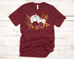 Wholesale Fall Pumpkins Graphic Tee - Maroon