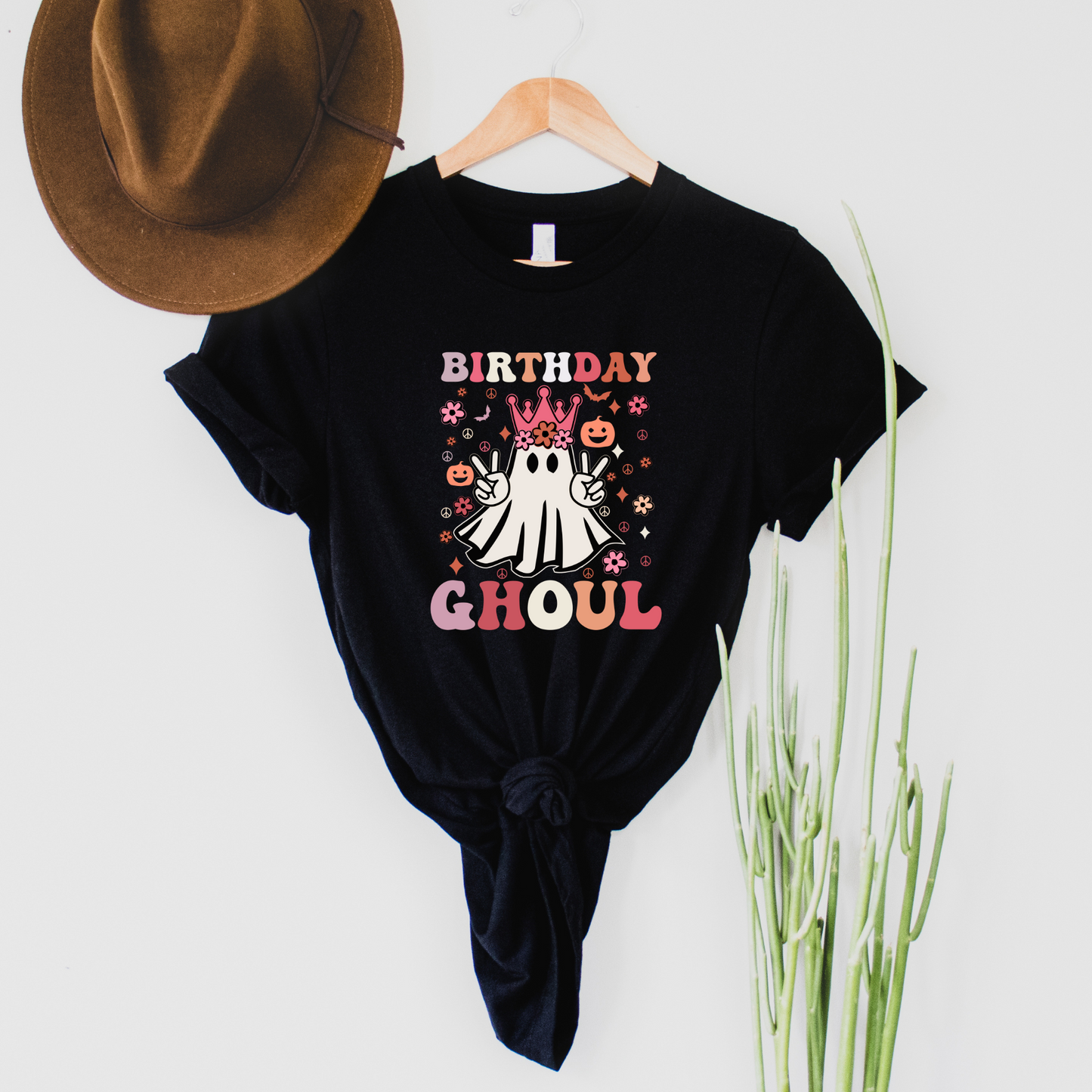 Wholesale Birthday Ghoul Graphic Tee - Heather Charcoal Tee