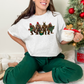 Wholesale Bigfoot Christmas Graphic Tee - Ash Grey Tee