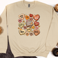 Wholesale Fall Candy Hearts - Sand Sweatshirt