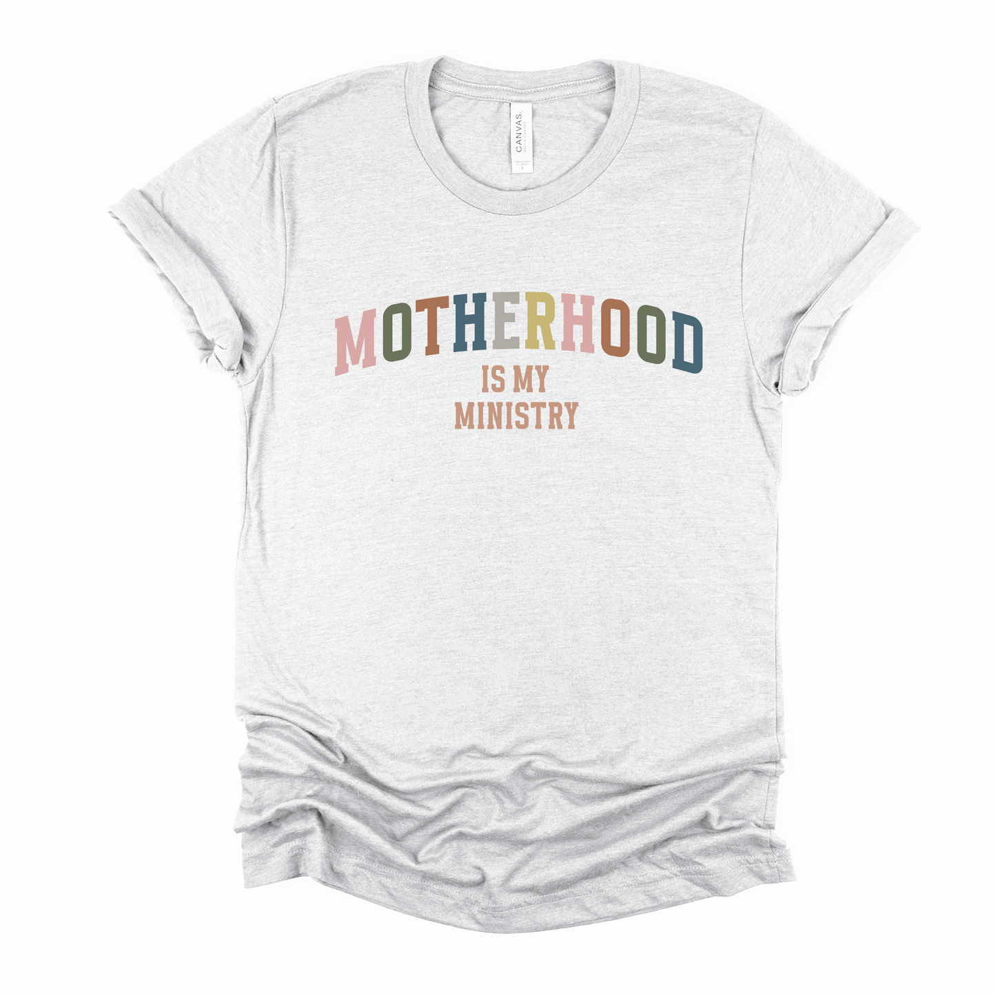 Wholesale Motherhood Ministry Graphic Tee - Ash Grey Tee
