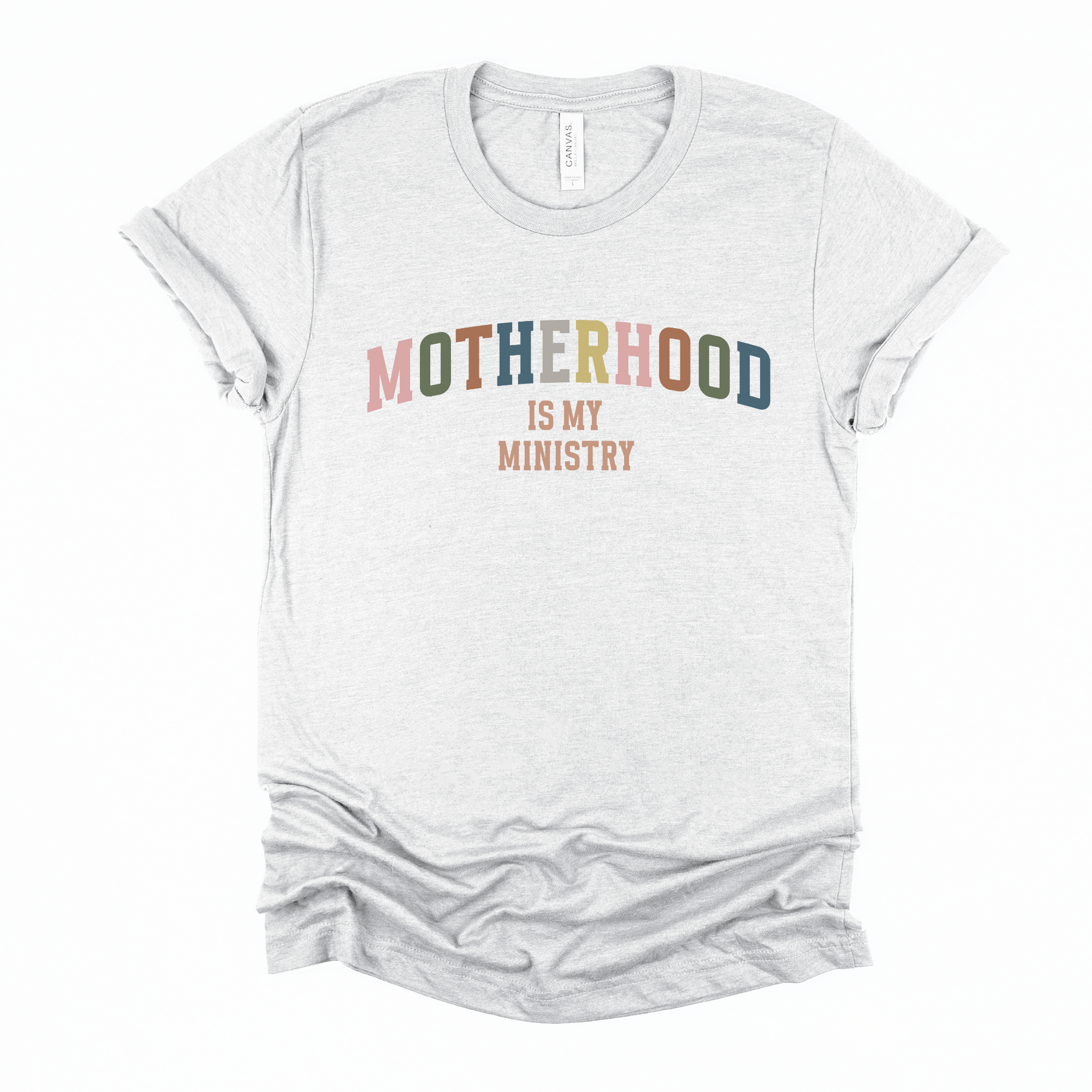 Wholesale Motherhood Ministry Graphic Tee - Ash Grey Tee