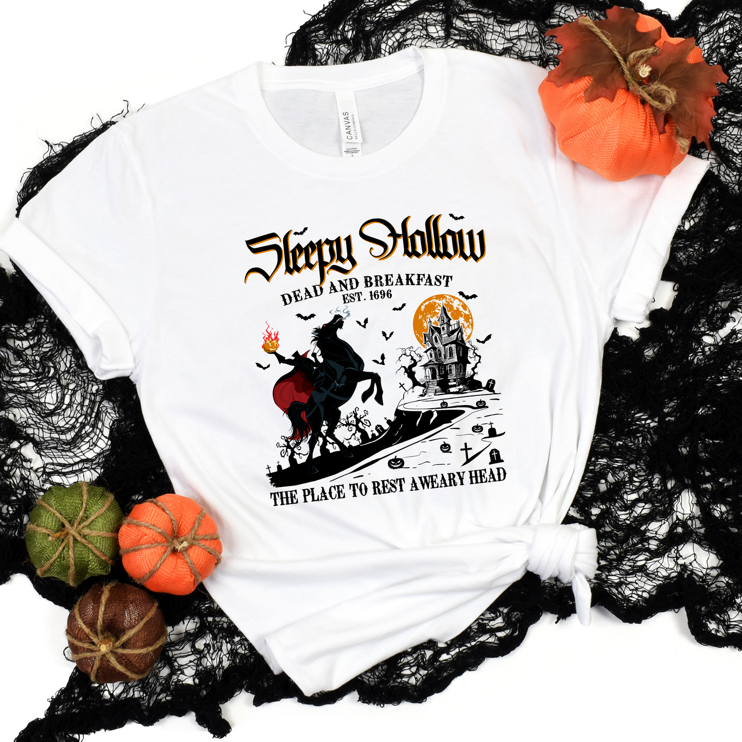 Wholesale Sleepy Hollow Graphic Tee - White Tee
