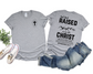 Wholesale Raised up with Christ Graphic Tee - Grey Tee