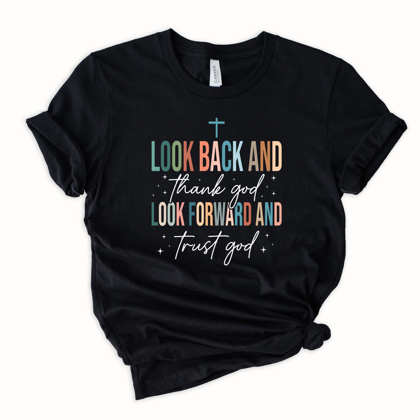 Wholesale Thank god and trust god - Black Sweatshirt