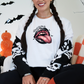 Wholesale Bad Witch Lips Graphic Tee - White Tee