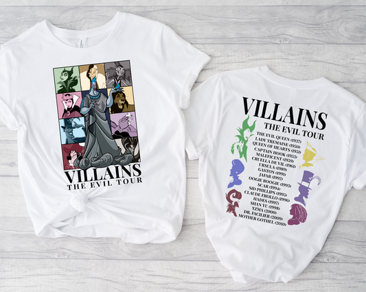 Wholesale Villain Eras Graphic Tee - Grey