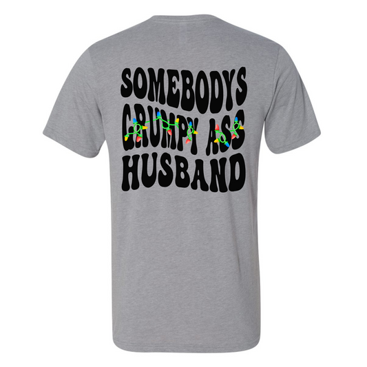 Wholesale Grumpy Ass Husband Graphic Tee - Athletic Heather Tee