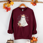 Wholesale Vintage Lace Ghost - Military Green Sweatshirt