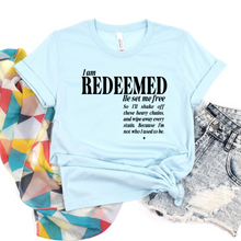  I am redeemed