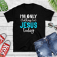 Wholesale Only Talking to Jesus Graphic Tee - Black Tee