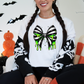 Wholesale Spooky Slime Bow Graphic Tee - White Tee