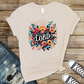 Wholesale Praise the lord floral Graphic Tee - Heather Dust Tee
