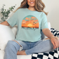 Wholesale Joy comes in the morning Graphic Tee - Dusty Blue Tee