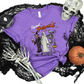 Wholesale Spooky Squad Ghouls Graphic Tee - Heather Team Purple Tee