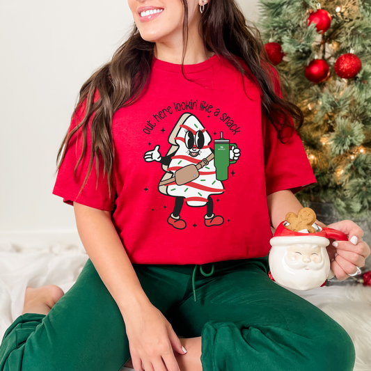 Wholesale Lookin' like a snack Graphic Tee - Red Tee