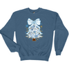 Blue Christmas Tree Bow