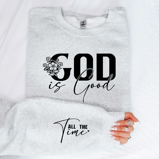 Wholesale God is good all the time - Indigo Sweatshirt