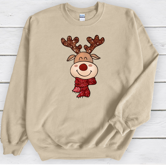 Wholesale Reindeer Bling - Sand Sweatshirt